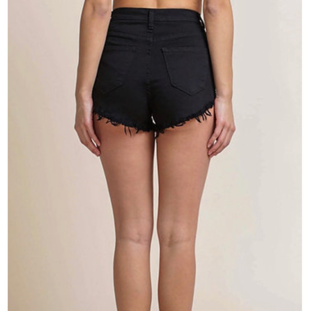 Distressed Denim Shorts - Picture 5 of 6